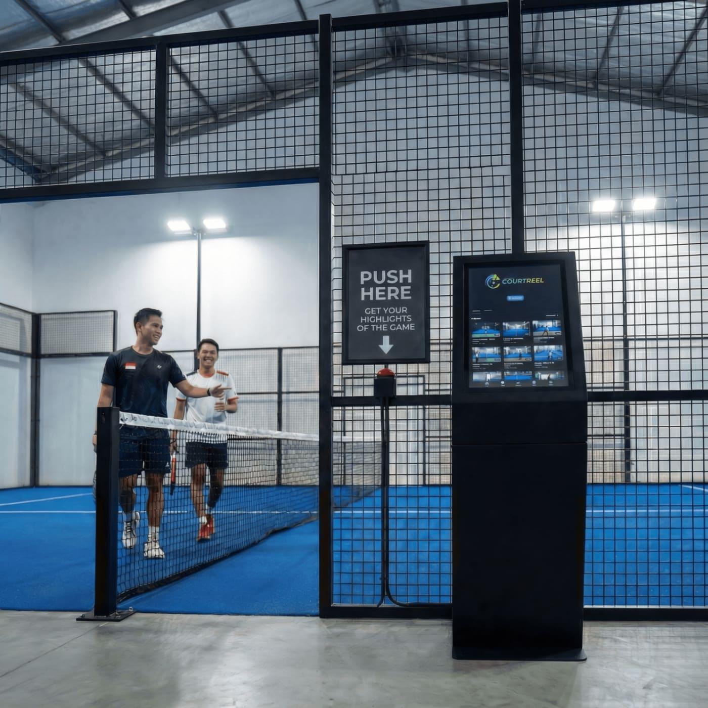 Courtreel replay system installed at a padel court